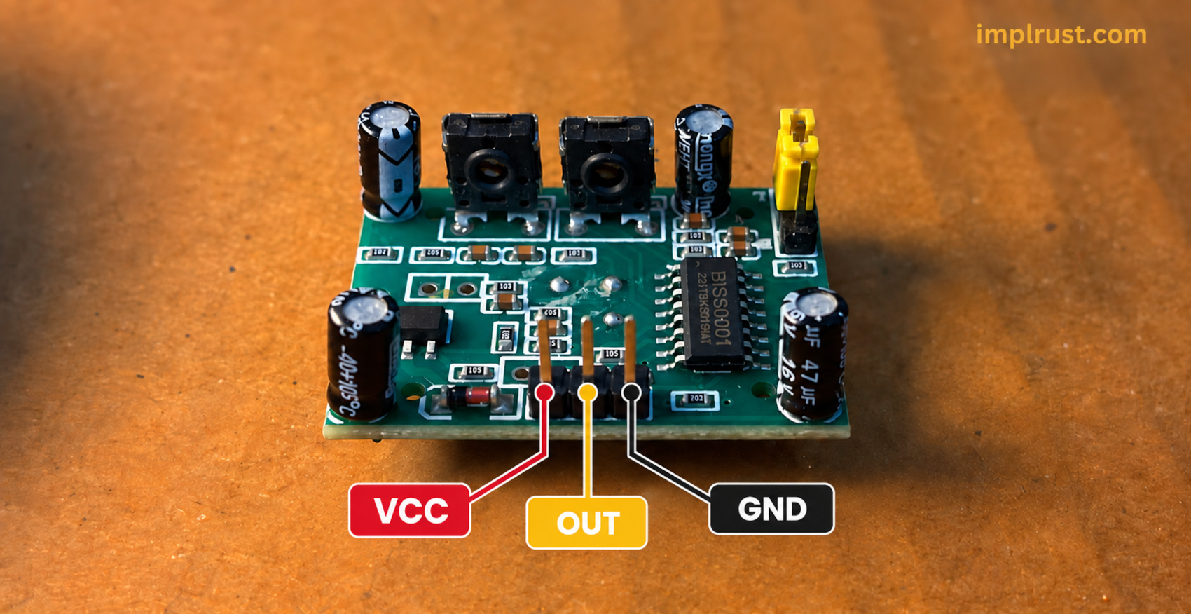 HC-SR501 PIR sensor Pinout