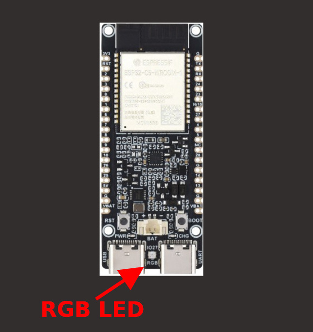 ESP32-C5 Onboard RGB LED